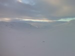 Looking back down to Kringlevatn Cabin