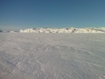 Day 15. Crossing the ice on Blasjo Lake en route to Krossvatn cabin