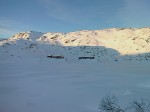 Gaukheihytta cabin near sunset