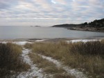 icy beach on the lindesnes peninsular