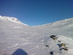 Day 33. Heading up a snow filled Mjolgedalen valley to Bjordalsbu cabin