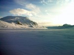 Day 39. The view eastwards down Bygdin lake with Galdeberget on the left