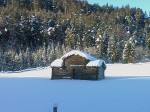 Day 42. The timber barn of a summer farm above Lalm