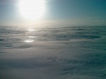 Day 107. A view of flat Finnmarksvidda between the snow showers