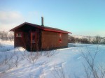 Day 107. The cabin at Stiipanavzi was well sited between Mollesjohka lodge and Skoganvarre