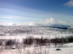 Day 108. The mountains of Beiggevatgaise rise steeply from the plateau of Finnmarksvidda