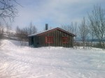 Day 94. The nice cabin at Gaskashytta in the birch woods