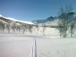 Day 95. Heading up the pleasant Gaskasvaggi valley from the cabin