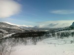 Day 96. Looking down Anjavassdalen valley from the treeline