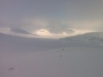 Day 97. The view over to Buossir Fjellet from the mountain pass by Vanasvarri
