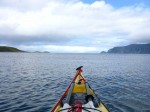 Day 168.2 Heading up Sondre Bergsfjord with Silda island on the right Day 168.2 Heading up Sondre Bergsfjord with Silda island on the right