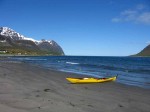 Day 169.3 On the beach at Lauksletta looking north up Lauksund Day 169.3 On the beach at Lauksletta looking north up Lauksund