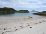 Day 188.2 One of the many sheltered beaches I passed today between Kunna and Rodoy