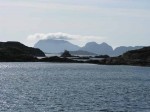 Day 215.5 The view from Oddane west past the small islets to the islands of Reskta and Kinn
