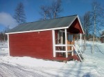 Day 80. The cabin I stayed in at Vuonatjviken