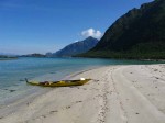 Day 183.2 The beautiful sandy beach at Fjetterstad on Lundoya island
