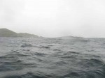 Day 212.2 Heavy rain but and end to the large breaking swell on reaching Silda island